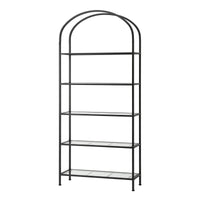 Artiss 5 Tiers Bookshelf Industrial Etagere Bookcase Display Shelf Black