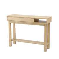 Artiss Console Table Entryway Hallway Sofa Side Table Drawer Shelf 100CM Wood