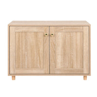 Artiss 2-In-1 Coffee Table Pet Cat House Wooden Side Table Storage Cabinet 80x50x55CM