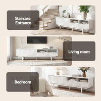 Artiss TV Unit Entertainment Unit Storage Cabinet Drawer 200cm White