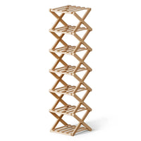 Artiss 7 Tier Bamboo Foldable Shoe Rack Organizer Entryway