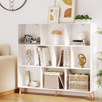 Bookshelf 3 Tiers 10 Cubes - CORA White