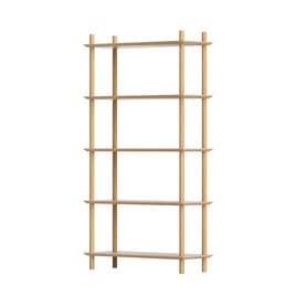 Artiss Bookshelf 5 Tiers Bookcase Display Shelves Wooden Storage Stand Rack Pine