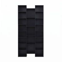 Artiss Bookshelf Display Shelves CD DVD Storage Rack Tall Bookcase Black