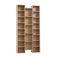 Artiss Bookshelf Display Shelves CD DVD Storage Rack Tall Bookcase Oak