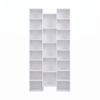 Artiss Bookshelf Display Shelves CD DVD Storage Rack Tall Bookcase White