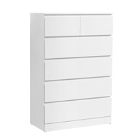 6 Chest of Drawers - PEPE White