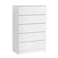 Artiss 6 Chest of Drawers - PEPE White