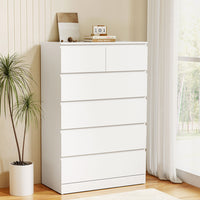 6 Chest of Drawers - PEPE White