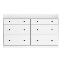 6 Chest of Drawers - PETE White