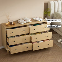 6 Chest of Drawers Tallboy Cabinet - RUTH Pine