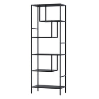 Bookshelf 5 Tiers RHYS Black