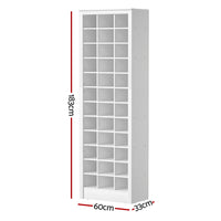 Shoe Rack 12-tier 36 Pairs Storage White