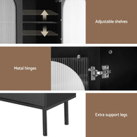 Artiss Buffet Sideboard Cupboard Cabinet Black