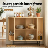 Artiss Buffet Sideboard Sliding Doors - PIIA Oak