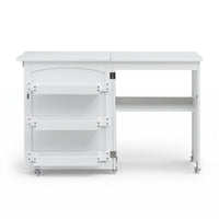 Artiss Folding Sewing Table Sewing Machine Desk Multi-functional Rolling Work Table Craft Station