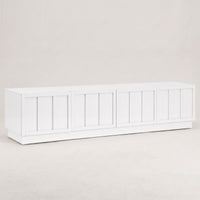 Artiss 180cm TV Unit Entertainment Cabinet Fluted Style Cable Management White
