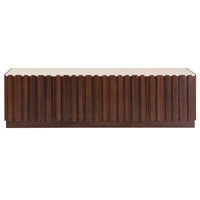 Artiss 180cm TV Unit Entertainment Cabinet Fluted Style Anti-tip Kit Walnut