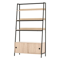 Bookshelf 5 Tier Cube Cabinet MIRA Oak