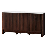 Buffet Sideboard Cabinet Marble Style Tabletop