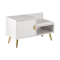 Cabinet Bench 6 Pairs White