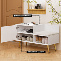 Cabinet Bench 6 Pairs White