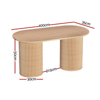 Coffee Table Oval 100CM Pine Samuel