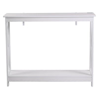Artiss Console Table Entryway Hallway Display 2-Tier Narrow Sofa Table 100CM White
