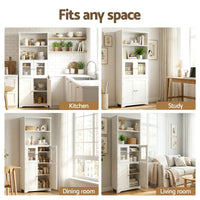 Artiss Buffet Sideboard Cabinet Pantry Kitchen Bathroom Storage Cupboard 160cm