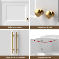 Artiss 2X Buffet Sideboard Cabinet Pantry Kitchen Storage Cupboard Drawers Doors
