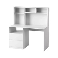 Artiss Computer Desk Office Study Desks Table Bookshelf Drawer White 120cm