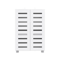 Shoe Rack Storage Cabinet 20 Pairs 5-tier White Alster