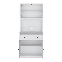 Artiss Buffet Sideboard Hutch Cabinet - BEINI White