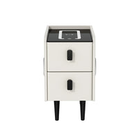 Artiss Smart Bedside Table with Wireless Charging - AIDA White