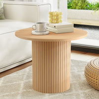 Coffee Table Round Fluted