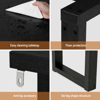 Artiss Console Table 110CM Black