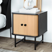 Bedside Table with Sliding Doors BORIS