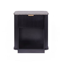 Artiss Bedside Table with 1 Drawer Side Table Black Nightstand