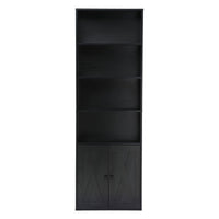 Artiss 6-Tier Bookshelf Display Cabinet Storage Black