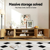 Artiss TV Unit Entertainment Unit Storage Cabinet 180cm Pine