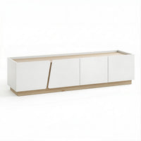 Artiss 180cm TV Unit Storage Cabinet Living Room White & Pine