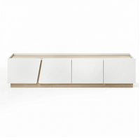 Artiss 180cm TV Unit Storage Cabinet Living Room White & Pine