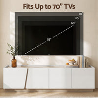 Artiss 180cm TV Unit Storage Cabinet Living Room Grayish white & Walnut