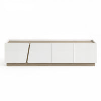 Artiss 180cm TV Unit Storage Cabinet Living Room Grayish white & Walnut