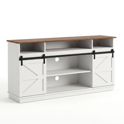 Artiss Buffet Sideboard Cabinet 150cm 3-Tier Kitchen Storage Sliding Doors White