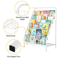 Keezi 6 Tiers Kids Bookshelf Magazine Rack Children Bookcase Organiser Foldable