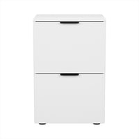 Filing Cabinet Files Storage Office Shelves File Organiser White 2 Drawer