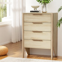 4 Chest of Drawers Tallboy - INEZ Pine