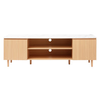 TV Cabinet Entertainment Unit Stand 180CM Pine White