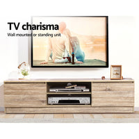 TV Cabinet Entertainment Unit 160cm Pine Charles